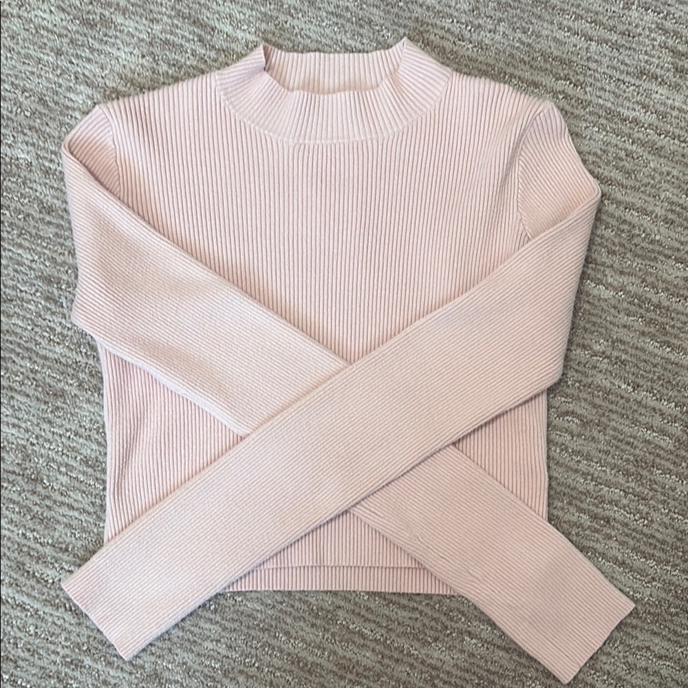 Brandy Melville Pink Crew Neck Sweater